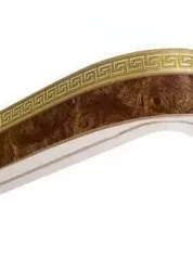 Карнизы для штор Карниз Классика в сборе, 2-х рядный, "Мрамор Греция", 1,6м (Р)