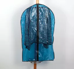 Чехол для одежды 60х90 см синий прозрачный PЕ 2493634