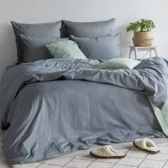 Простынь Простыня 220*240 "Verossa" Melange Indigo