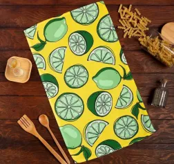Полотенца, салфетки кухонные Полотенце Доляна Lime 35х60 см, 100% хл, 160г/м2 7516054