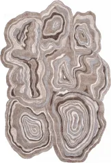 Ковры средние КОВЁР SAFIR (00841A, 1,56*2,3, BROWN/BROWN)