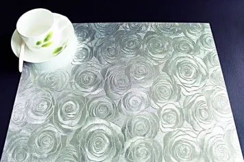 Коврики сервировочные Салфетка Роза серебро, 30*40см