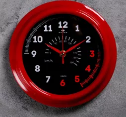 Часы настенные "Спидометр", "Рубин", 21х21 см 2566681