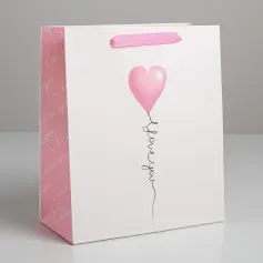 Подарочные пакеты Пакет ламинир. "Love you" ML 23×27×11,5 см 5187564