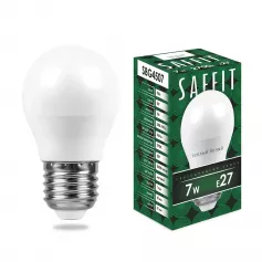 Лампа матовая SBG 4507 7W E27 шар 2700K (арт. 55036)
