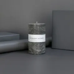 Свеча Свеча формовая "MIRAM HOME. MAT" 6*10 см, черн. (16) (арт. 4029977-10)