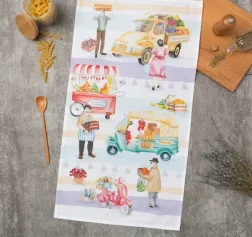 Полотенца, салфетки кухонные ПОЛОТЕНЦЕ ЭТЕЛЬ FOOD MARKET 40Х73 СМ, 100% ХЛОПОК, САРЖА 190 Г/М2 4645848