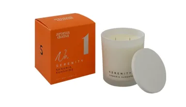 Свеча Свеча "Serenity" "Солнечная Сангрия" 8,8х8,8х10см
