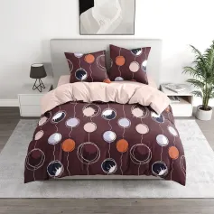 Комплект постельного белья Комплект пост.белья Евро BRAVO Collection нав.70*70 поплин м.261 рис.6029-1+5112-1 Билли