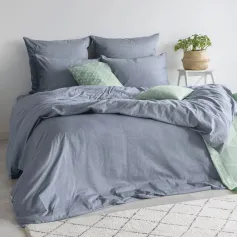 Пододеяльник Пододеяльник 180/215 "Verossa" Melange Indigo 01