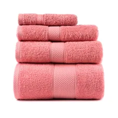 Полотенца для ванной, бани. Полотенце Arya Однотонное 70X140 Miranda Soft (Коралловый)