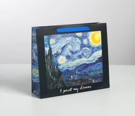 Подарочные пакеты Пакет ламинированный "I paint my dream" M 30×26×9 см 4725219