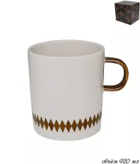 Кружки Кружка "TEKITO" 400 мл, бел., п/у. (х48)Фарфор (арт.133-044)