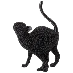 Статуэтки, фигурки Фигурка "Кошка" 17,5х7,5х25,4 см, черн. (арт.146-2076)