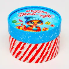 Подарочные коробки Коробка "Змейка" 13х8,5 см, круглая 10525219