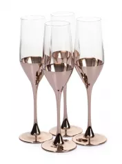 Набор бокалов для шампанского "Электрическая медь" 4 шт.*160 мл (арт. O0082)