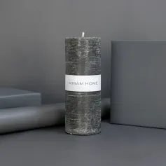 Свеча Свеча формовая "MIRAM HOME. MAT" 6*15 см, черн. (8) (арт. 4029977-15)