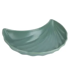 Тарелки, блюда Тарелка "Fresh Taste. Dark green" 23х13х4 см, фигурная (min6) (арт. 1730290)