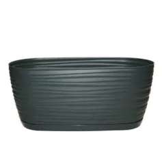 Кашпо, горшки цветочные КАШПО С ПОДСТ. SAHARA PETIT BOX 2,65Л, 26,8*12,75*11,85СМ (АРТ.3110 АНТРАЦИТ 014)