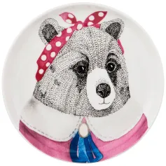 Тарелки, блюда Тарелка закусочная "Fashion animals" Медведица, 19см