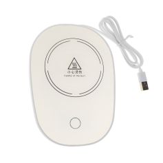 Кружки ПОДСТАВКА С ПОДОГРЕВОМ ДЛЯ КРУЖКИ LSK-1502, ОТ USB, 16 ВТ, БЕЛАЯ 9710011