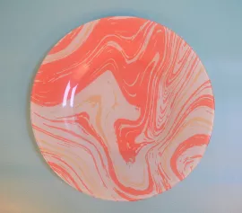 Тарелка "Pink Lava" d-260мм, 3цв. (10328 D 28997 SL)