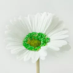 Цветок иск. Гербера 48 см (белый)
