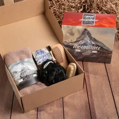 Полотенца для ванной, бани. Набор подарочный "Этель" Mountains полотенце и акссесуары (5 предм) 7530328