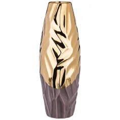 Ваза Ваза колл. "Gold & grey" 12*12*33 см (арт.411-150)