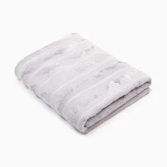 Полотенца для ванной, бани. Полотенце махровое Этель Bamboo Grey 70х130 см, 70% хл, 30% бамбук, 450гр/м2 7980886
