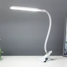 Лампа настольная на прищепке "Офисный белый" 24LED USB 11х7,5х60,5 см 3726740