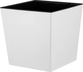 Кашпо, горшки цветочные Горшок для цветов "London. CUBE" 4,2 л /177х177 мм, c дренажной вставкой, белоснежный жасмин (арт. IG780010048)