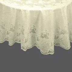 Скатерти, салфетки Скатерть готовая Ажурная Dia Rose круг. д.152 бел.
