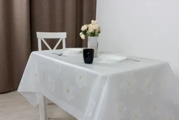 Скатерти, салфетки Клеенка Lola, 137см., MW-004, бел.