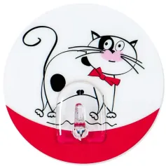 Аксессуары для ванной комнаты Крючок Tatkraft FUNNY CATS TREUFELDT адгезивый d=8 см. до 3 кг.