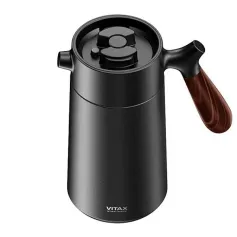 Заварники и френч-прессы Френч-пресс VITAX ForHome&Office 0,95 л вакуумный, черный (арт.VX-3070)