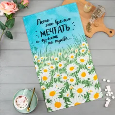 Полотенца, салфетки кухонные Полотенце Доляна Лето 35х60 см, 100% хл, 160г/м2 5423134