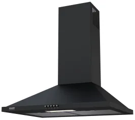 Вытяжка KRONA BELLA 600 BLACK PUSH BUTTON; вытяжка кухонная 600 мм