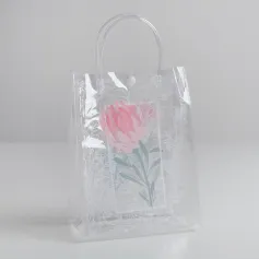 Подарочные пакеты Пакет пластиковый "Flowers", 18 х 23 х 10 см