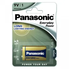 ЭЛЕМЕНТ ПИТАНИЯ PANASONIC EVERYDAY 9V 1BP 190044