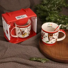 Кружки Кружка с ложкой "Игристого года. Тигр" 350 мл, п/у 6705315